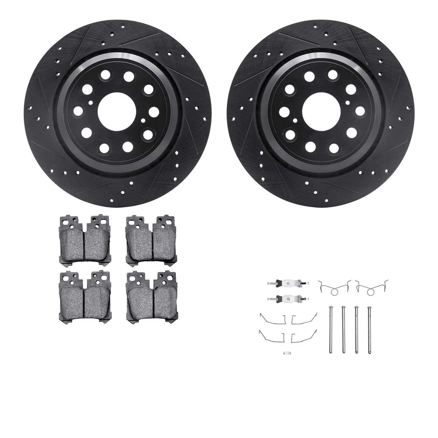 Dynamite Friction 8612-75002 Disc Brake Kit - Rear