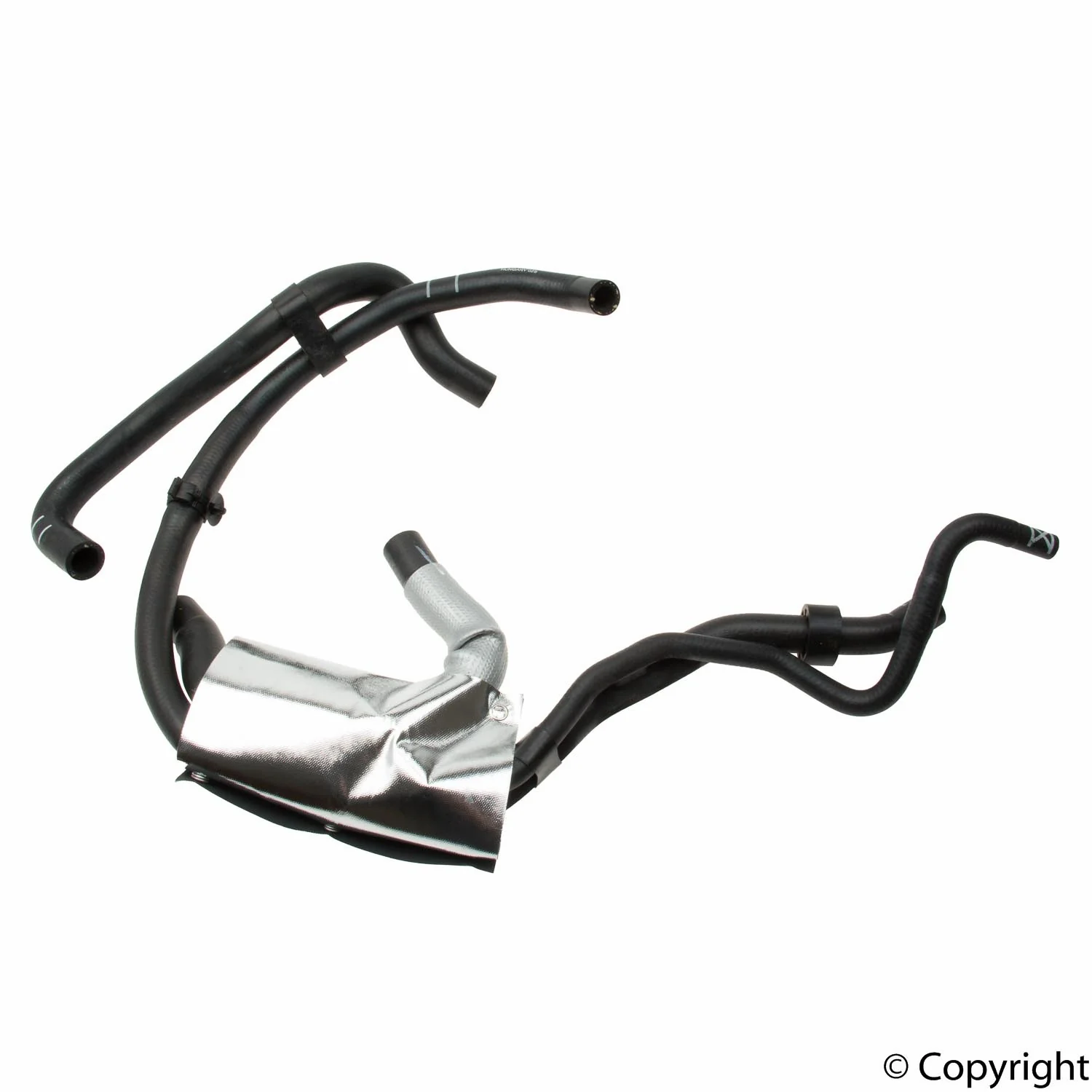 Genuine 7L0121156F Engine Coolant Reservoir Hose - Lower