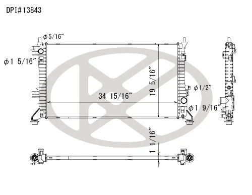 Koyorad A13843 Radiator