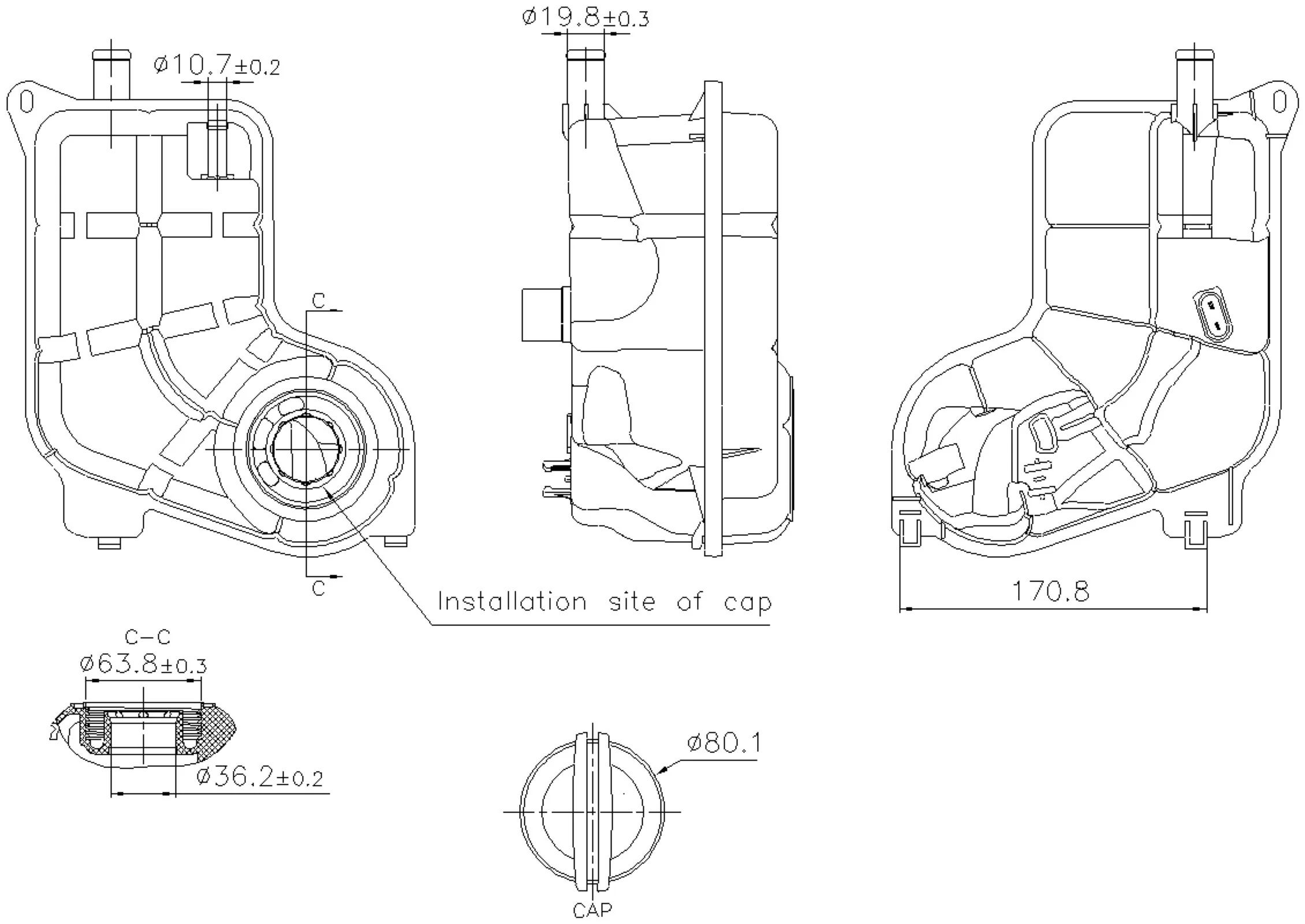 Nissens 996287 Engine Coolant Reservoir