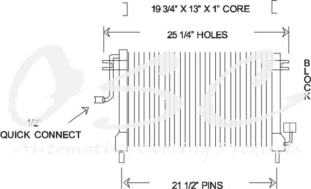 One Stop Solutions 4408 A/C Condenser