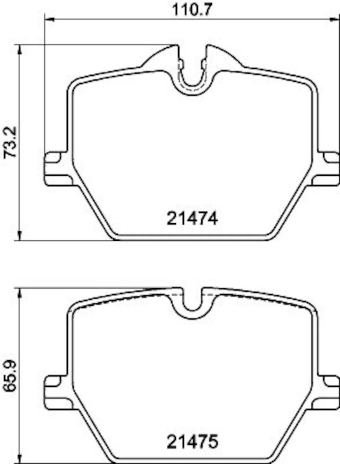 Pagid 355040601 Disc Brake Pad Set - Rear