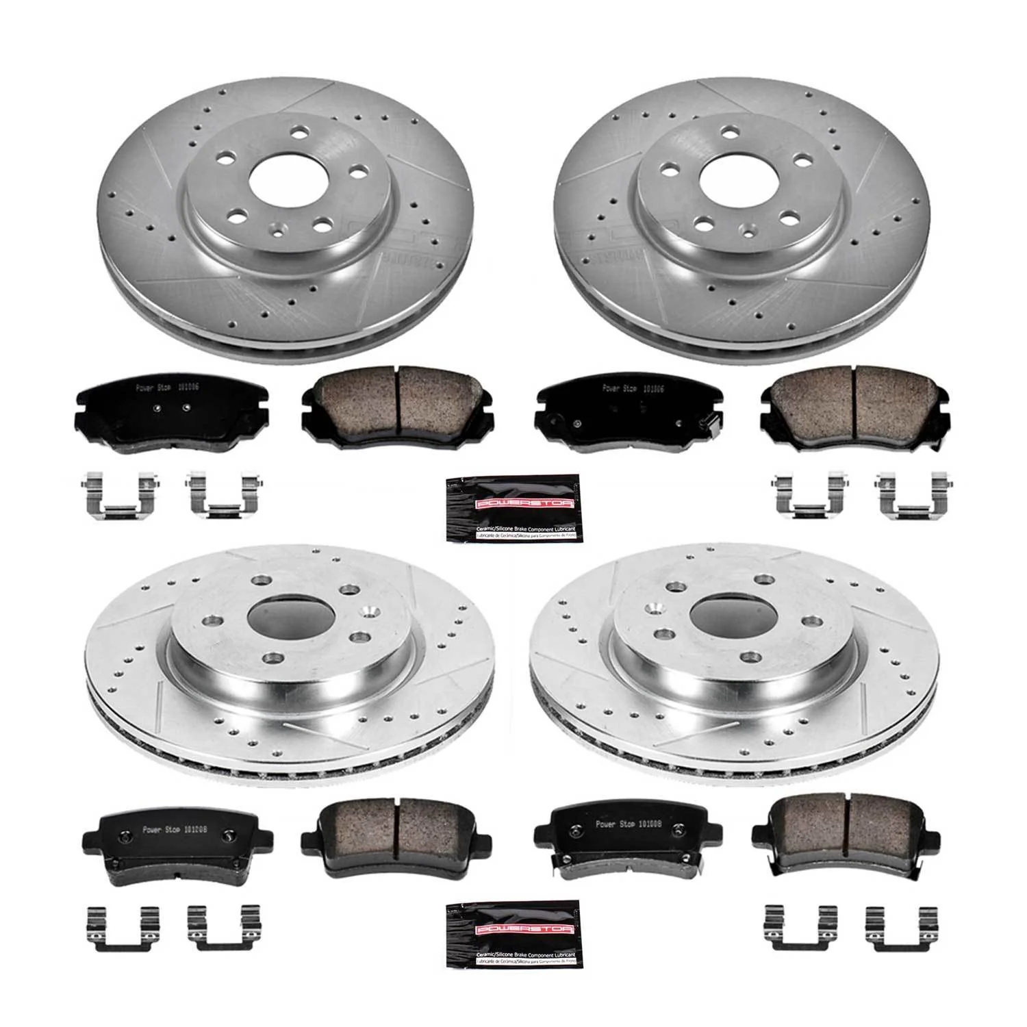 PowerStop K5515 Disc Brake Kit - Front and Rear