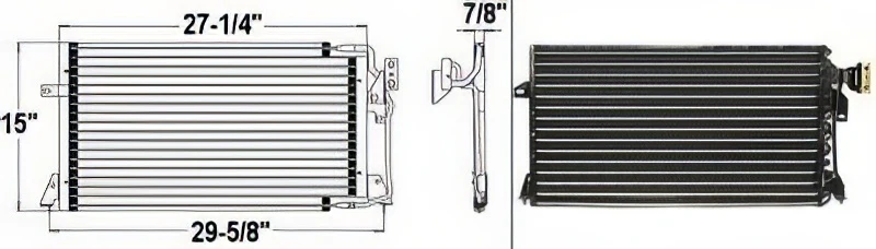 TechPro CH3030142 A/C Condenser