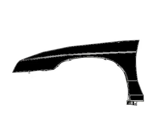 TechPro GM1240109 Fender - Front Left