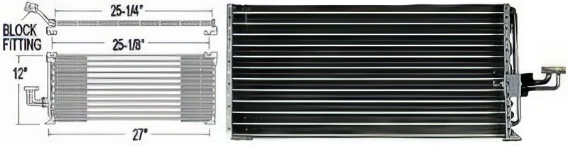 TechPro MI3030130 A/C Condenser